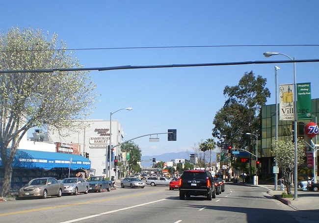 Village of Sherman Oaks — at Van Nuys Boulevard and Ventura Boulevard, southern San Fernando Valley